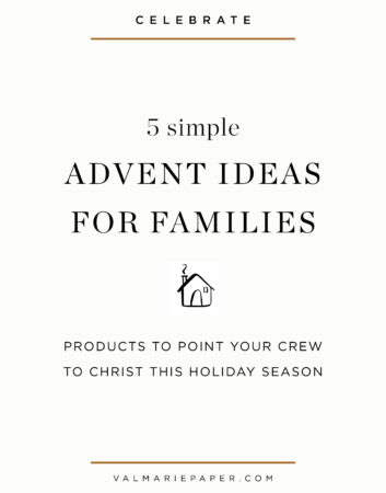 Advent ideas for kids by Valerie Woerner | Val Marie Paper, Christmas, family, motherhood, parenting, gifts, children, tree, presents, prayer, holidays, Thanksgiving