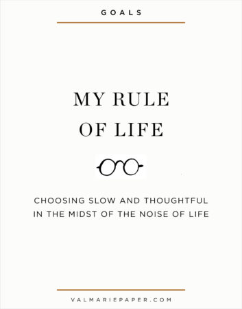 rule of life, goal setting, resolutions, new year, prayer journal
