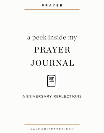 Our Anniversary by Valerie Woerner, prayer journal, women's ministry, prayer, refresh, meditation, how to make a prayer journal, praying for your kids, husband, prayer warrior, war room, Bible study, how to, DIY, notebook, spiral, tools, prayer notebook, how to pray, entrepreneur