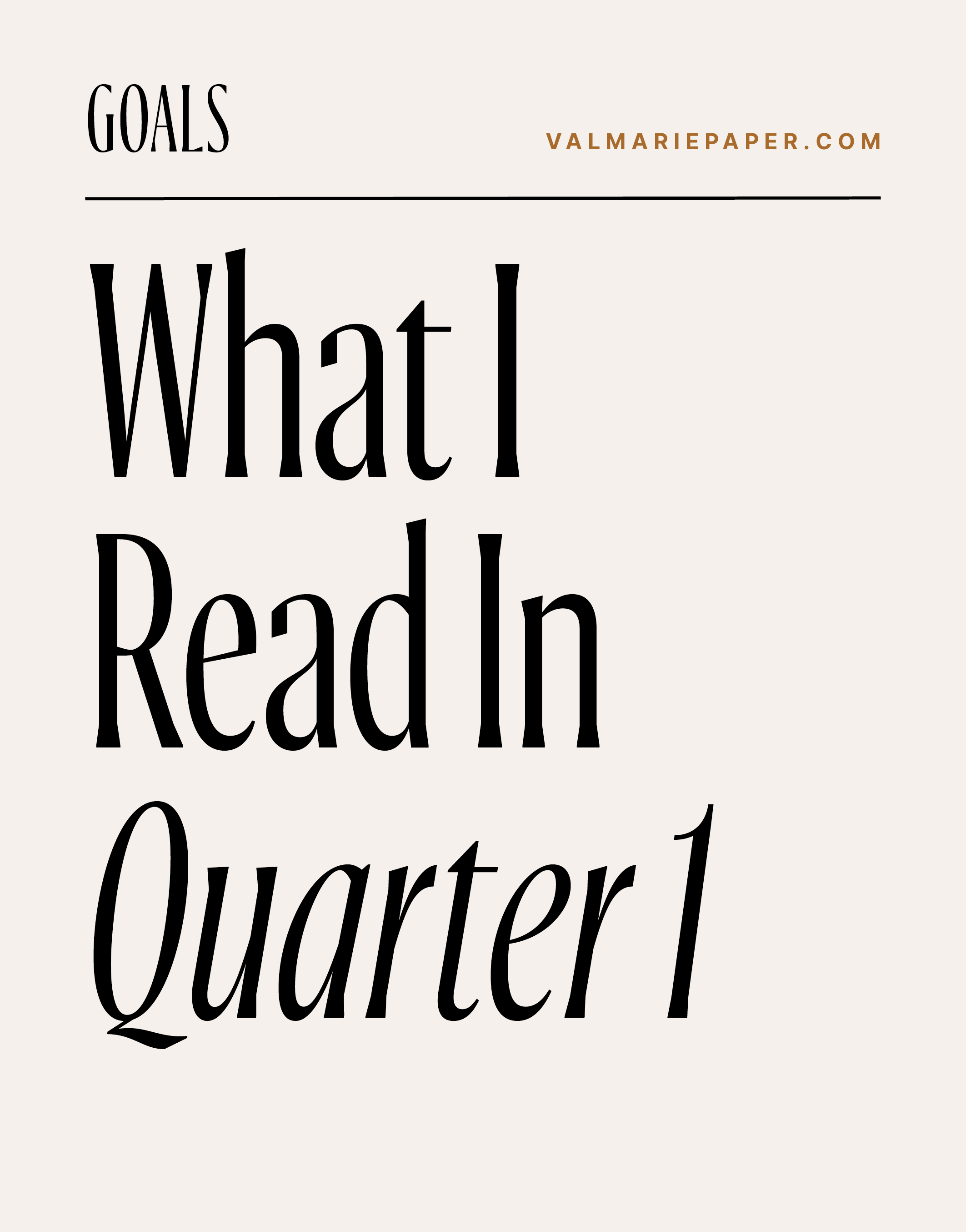 12 books in '22 Quarter 1 by Valerie Woerner, books, reads, reading update, goals, habits, productivity, fasting, parenting