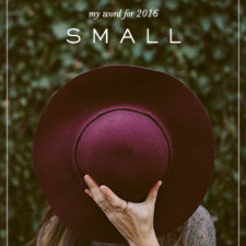 My Word of 2016 : Small