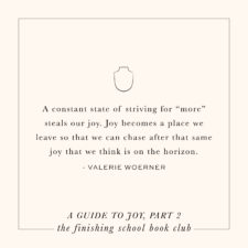 Book Club // Joy, Part 2
