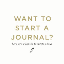 7 prompts to start journaling