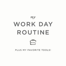 My Routine: Work Time