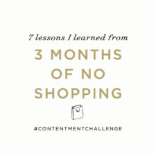 What no shopping for 3 months taught me