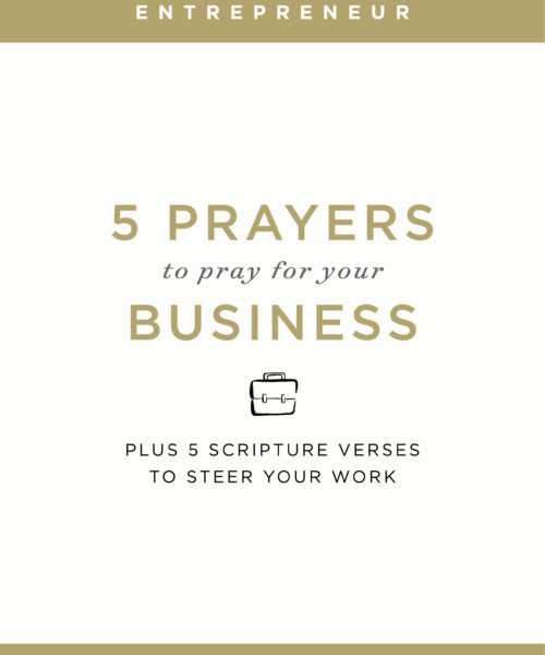 5 prayers for business owners