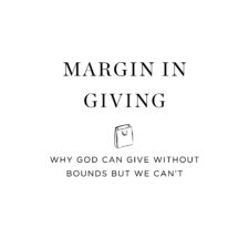 Margin in Christmas: Giving