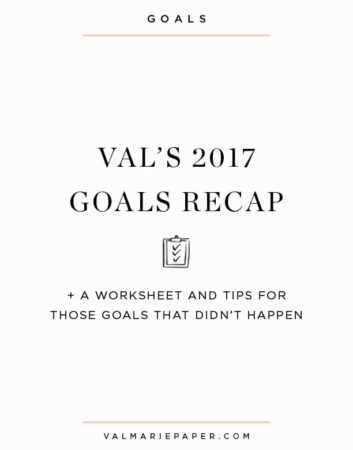 I started the year with 10 goals and refreshed them a few times throughout the year. See a recap of those initial goals here!