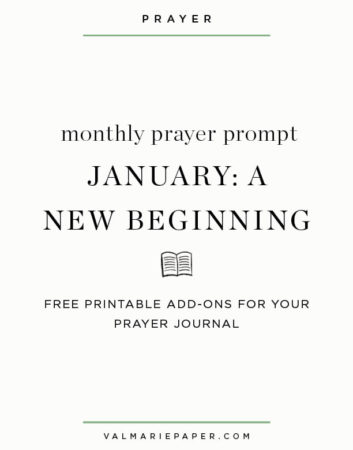 If you feel like you need a little more direction, each worksheet will have a prayer written out or prompt ideas related to the month’s theme to get you started.