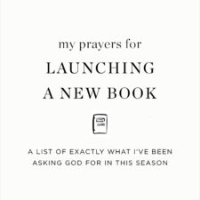 My prayers for launching a book