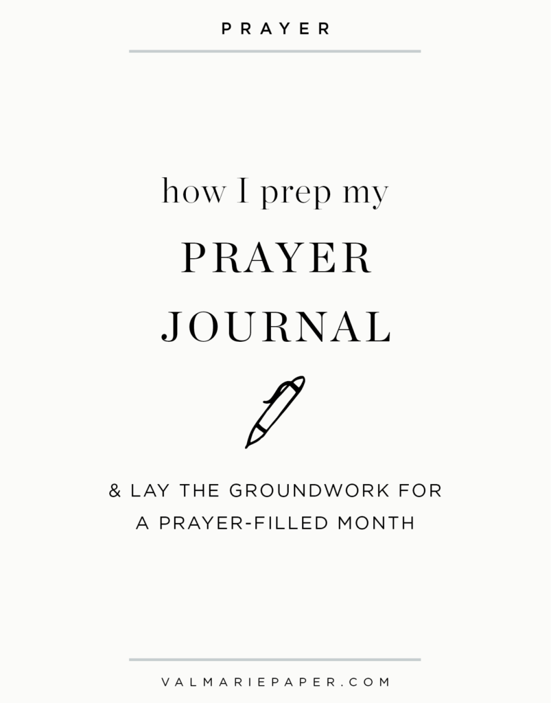 How to prep your prayer journal • Val Marie Paper