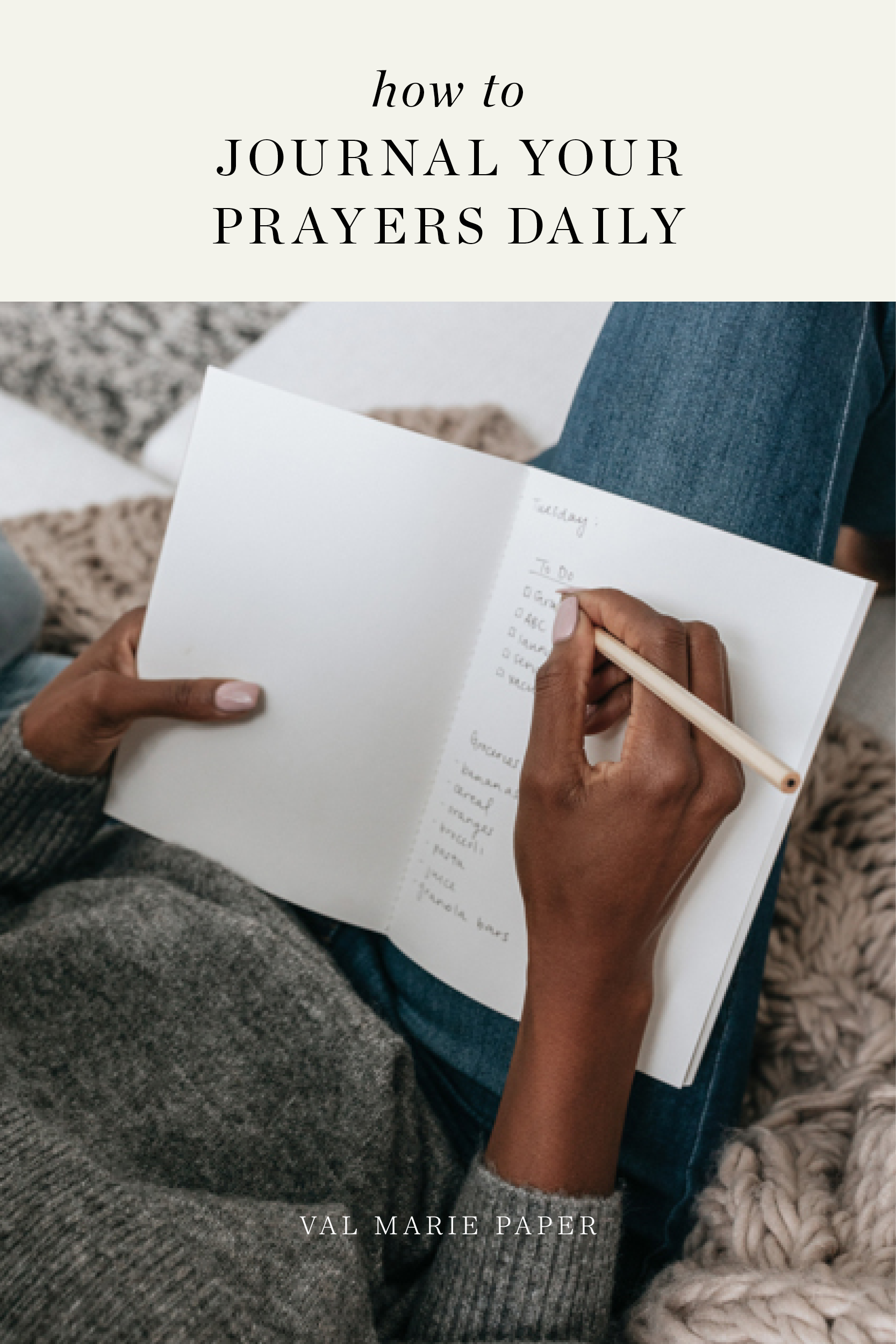 How to journal prayers daily by Valerie Woerner, ministry, prayer, refresh, praying for husband, praying for kids, prayer journal, prayer journaling, journal, journaling, prayer habit