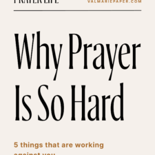 Why starting a prayer habit is hard