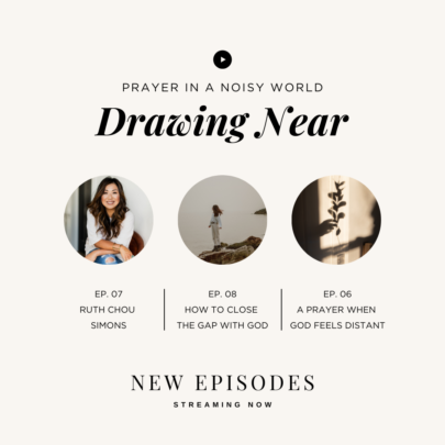 On the Podcast: Drawing Near by Valerie Woerner, prayer journal, women's ministry, prayer, refresh, meditation, how to make a prayer journal, praying for your kids, husband, prayer warrior, war room, Bible study, tools, prayer notebook, how to pray, distance, distance from God, far from God, prayer in a noisy world