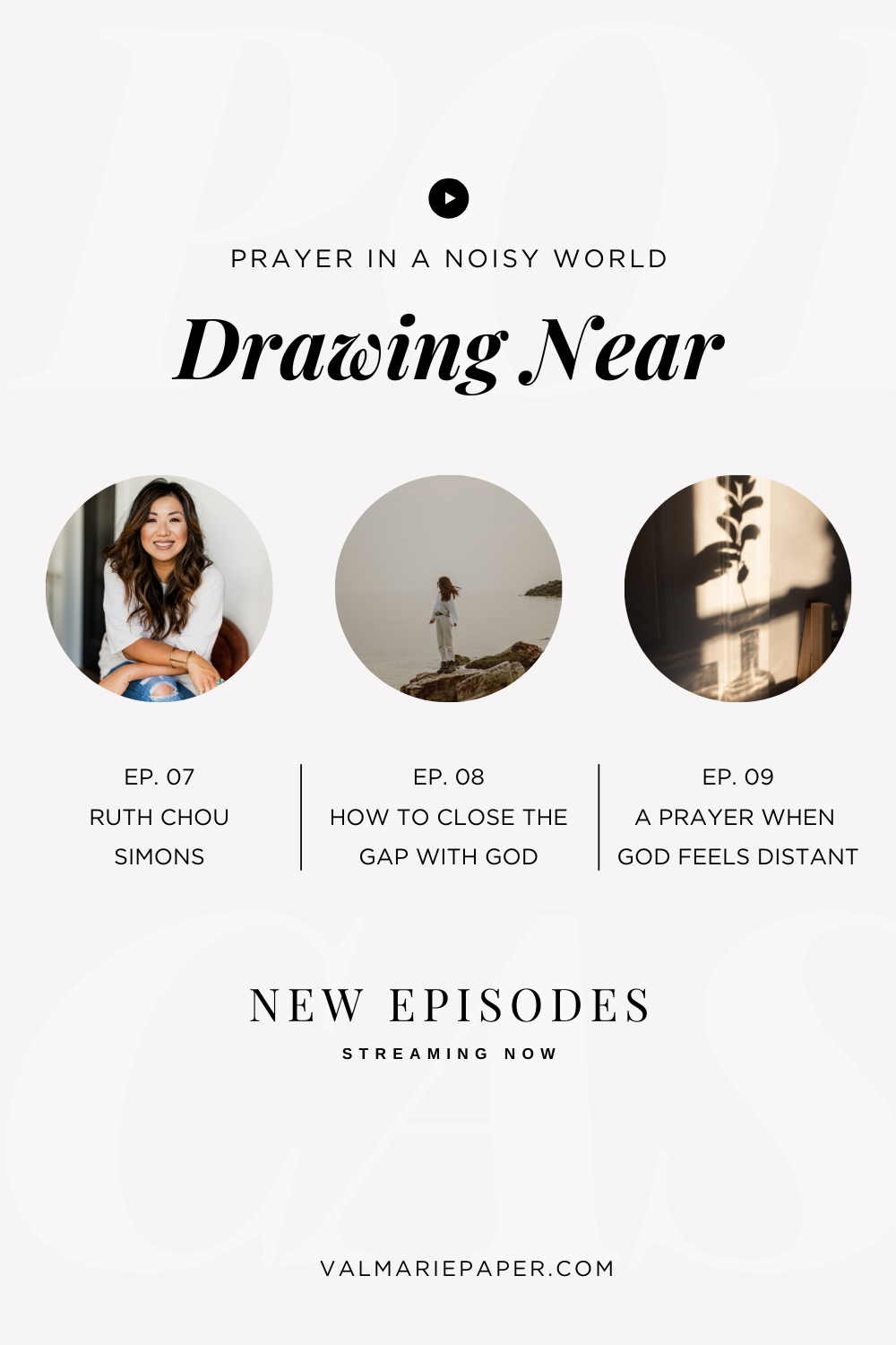 On the Podcast: Drawing Near by Valerie Woerner, prayer journal, women's ministry, prayer, refresh, meditation, how to make a prayer journal, praying for your kids, husband, prayer warrior, war room, Bible study, tools, prayer notebook, how to pray, distance,  distance from God, far from God, prayer in a noisy world