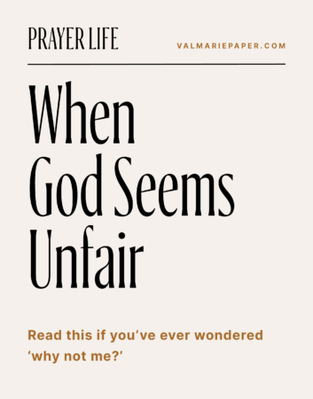When God feels unfair by Valerie Woerner, prayer journal, women's ministry, prayer, meditation, how to make a prayer journal, prayer warrior, war room, Bible study, tools, prayer notebook, how to pray, distance, distant from God, unfair