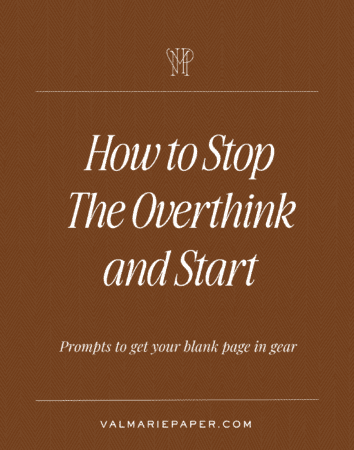 how to stop the overthink and start by valerie woerner, new year, journal habits, prayer prompts, get started journaling, write your prayers, get our of your head, 2024