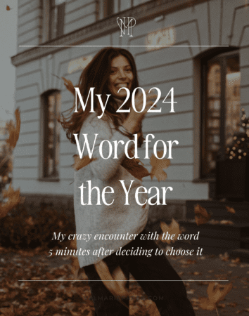 My 2024 word for the year by Valerie Woerner, new year, goals, goal setting, start fresh, word from God, how to incorporate God into your new year